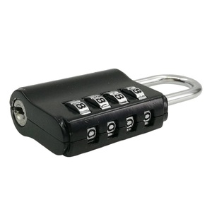 <span class=keywords><strong>Cadenas</strong></span> <span class=keywords><strong>à</strong></span> combinaison en alliage de zinc 609, 4 chiffres, avec clé maîtresse, noir/argent, double usage, pour salle de sport, portail, bagages de voyage, vente en gros - Product Image 3