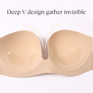 <span class=keywords><strong>Sujetador</strong></span> sin tirantes de ala lateral de una pieza tejido sin costuras de alta calidad para mujer, ropa interior Sexy de talla <span class=keywords><strong>grande</strong></span> para todos los días para mujer - Product Image 4