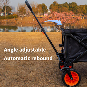 Ngoài trời di động điều khiển từ xa Gấp Cắm Trại giỏ hàng ứng dụng điện thoại thông minh và điều khiển bằng giọng nói trại Wagon điện cắm trại bãi biển giỏ hàng - Product Image 5