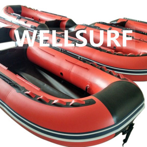WellSurf Wholesale Price 300cm*150cm Aluminum Alloy Floor 3+1 Air Chambers 510KG Max Load Speed Dinghy <b>Inflatable</b> Drifting - Product Image 2