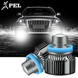 PEL Fog Light Projector Lens 3 Colors Led H7 Canbus Headlamp Csp Chip Laser H4 Led Light H7 9005 9006 H11 Led Headlight Car