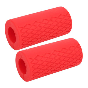 Coexistence 2023 Custom Logo Breathable Unisex Gym Fitness Rubber Barbell Collars Thick Barbell Grips - Product Image 3