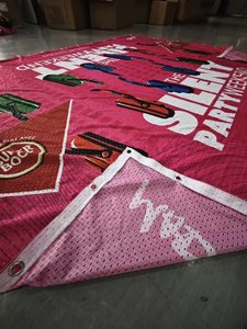 Chuyên Nghiệp Nhựa In Ấn Hàng Rào Scrim Lưới Flex Bên Đường Quảng Cáo Ngoài Trời Polyester Lưới Biểu Ngữ - Product Image 6