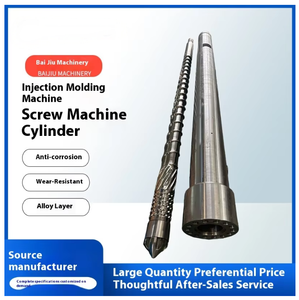 Fabrika özel çift alaşım enjeksiyon vidası varil dikey plastik kauçuk ABS PP PPS için çift enjeksiyon makinesi - Product Image 4