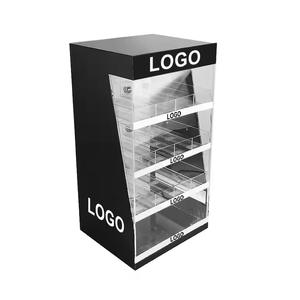 Stan Promosi Meja untuk Menampilkan Tembakau dengan Wadah Kaca Organik Transparan yang Dapat Disesuaikan, Stand Display Nebulizer Akrilik Berlampu - Product Image 2