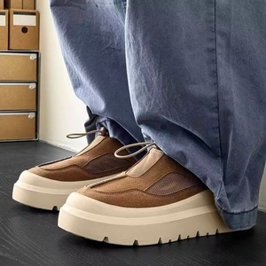 Zapatillas casuales de verano multicolor de gamuza y malla con suela gruesa y cordones a juego para realzar la altura, ideales para deportes al aire libre. - Product Image 6