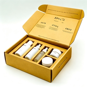 Custom Corrugated Cardboard Kraft Paper Gift Cosmetic Packaging Shipping Folding Mailer <b>Box</b> For Skin Care Products <b>Packing</b> <b>Box</b> - Product Image 2