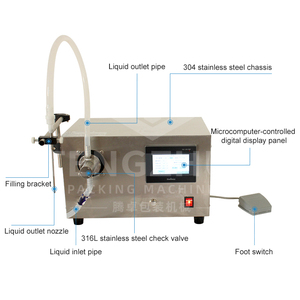 Machine <span class=keywords><strong>de</strong></span> remplissage semi-automatique professionnelle certifiée CE avec garantie <span class=keywords><strong>de</strong></span> qualité, appliquée au remplissage d'eau et <span class=keywords><strong>de</strong></span> produits cosmétiques - Product Image 2