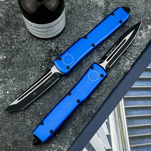 Couteau de poche extérieur bleu UTX-85 MT, couteau multifonctionnel pour le camping, la chasse, la pêche, l'EDC, outil portable, couteau quotidien - Product Image 1