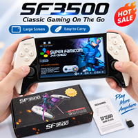 Console de jeu portable SF3500, écran IPS HD de 5 pouces, jeux rétro, double joystick, rechargeable, portable, 20000 jeux vidéo intégrés, pour enfants