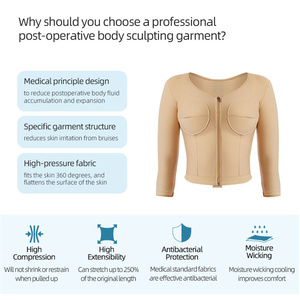 Gran oferta de fábrica, <span class=keywords><strong>liposucción</strong></span>, aumento de senos, cirugía, recuperación, brazo de alta compresión, adelgazamiento, Control de barriga, moldeadores corporales, Tops - Product Image 5