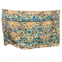 Housse de canapé en tissu non tissé 100 % coton, brodée à la main, imprimé floral, artisanat traditionnel, élégante et polyvalente