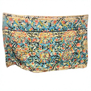 Tela de Algodón 100% No Tejida con Estampado Floral Bordado a Mano, Textil para el Hogar, Funda de Sofá, Artesanía Tradicional, Elegante y Multicolor - Product Image 4