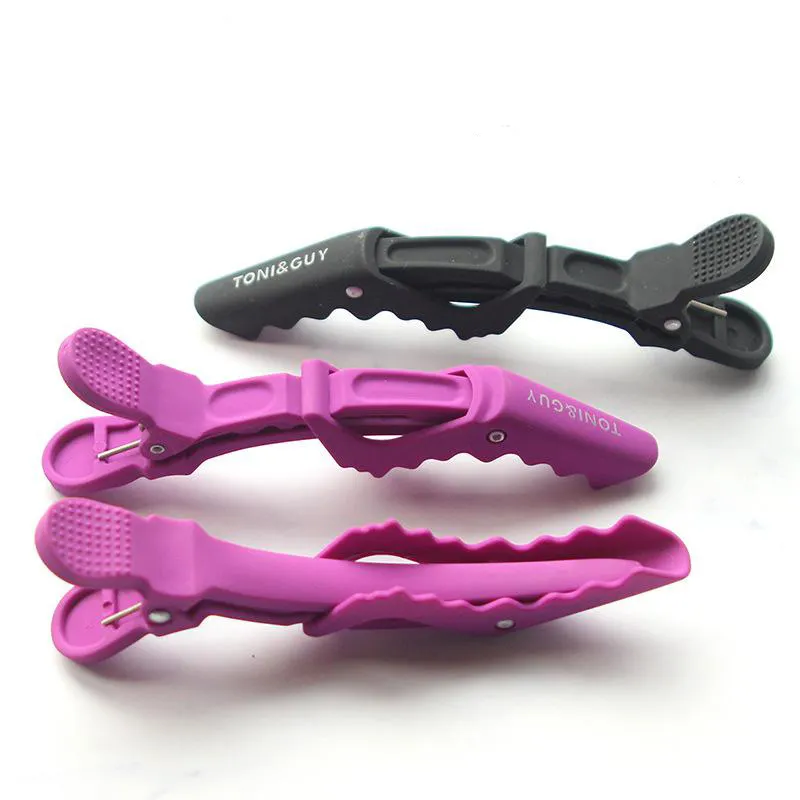 Professional Alligator Plastic Hair Sectioning Clips - Durable alligator hair clip with nonslip grip wide gator big teeth