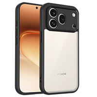Coque antichoc transparente en PC rigide avec cadre souple en TPU pour Honor 600 Pro 5G X5C X6C 500 Smart X6D X8D X9D 400 Lite X7C X8C X9B X60