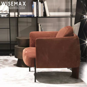 WISEMAX FURNITURE Canapé moelleux <span class=keywords><strong>fauteuil</strong></span> en velours design créatif Salon Century Accent Home Furniture lounge canapé simple chaise - Product Image 6