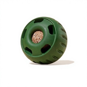 Balle à lécher pour chien en caoutchouc naturel, jouet interactif à mâcher, remplissable, distributeur de nourriture lent, adapté aux chiens de petite, moyenne et grande taille - Product Image 1