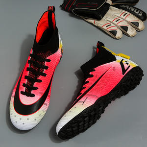 <span class=keywords><strong>2023</strong></span> chaussures de Football recouvertes de cuir pour AG longs ongles déchiquetés pour garçons et filles chaussures d'entraînement sportif de compétition de jeunesse - Product Image 5