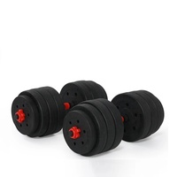 Üst sınıf ticari neopren 10 lb çimento kauçuk kaplama ayarlanabilir ağırlık egzersiz halter pio seti