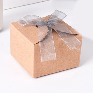 Soap Box Small Gift Carton Candy Packaging Box Gift Box with Ribbon Factory Spot