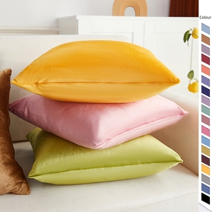 Luxury Multicolor Velvet Cushion Covers Woven Plain Square Soft <strong>Throw</strong> Pillow for Home and Hotel Use - Product Image 4