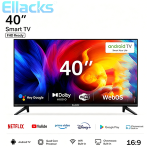 Popolare Televisore Smart LED 4K da 40 Pollici con Google Android WebOS WIFI per Hotel e Famiglia Memoria 2G+16G - Product Image 1