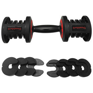 14.5LB（6.5KG）卸売 ダブルシーター ウェイトトレーナー ジム機器 ブラック 自動調整ダンベル - Product Image 5