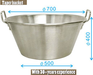 Cazo Mexicano de 21 Pulgadas, Acero Inoxidable, 41 Cuartos de Galón, Resistente, para Guisar <span class=keywords><strong>Carnitas</strong></span> - Product Image 4