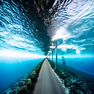 Tunnel en verre acrylique pour aquarium, garantie 30 ans, HUASHUAITE - Product Image 5