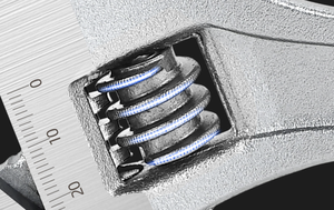 Ağır krom dövme çelik Shifter anahtarı ile inç metrik ölçekli geniş kalibreli açılış ayarlanabilir anahtarı anahtarı - Product Image 4