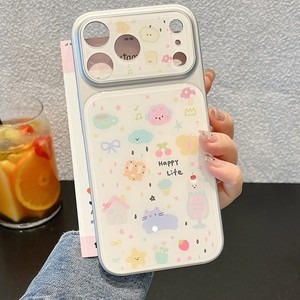 Funda de cristal para teléfono móvil con diseño de lazo de dibujos animados, mariposa, nubes estrelladas y gato, a prueba de golpes, para iPhone 14 15 16 17 Pro Max, venta al por mayor - Product Image 1