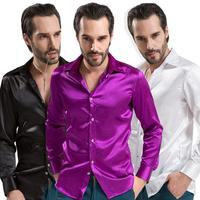 Chemises de Performance pour homme, à manches longues, cintrées, blanches, costume de Performance,