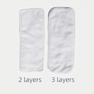 Bán Buôn Tái Sử Dụng Bé Vải Tã Chèn Sợi Nhỏ Chèn <span class=keywords><strong>2</strong></span> Lớp 3 Lớp Có Thể Giặt Tã Chèn - Product Image 2