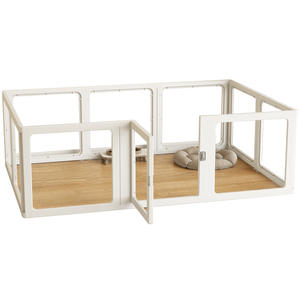 คอกกั้นสัตว์เลี้ยงอะคริลิกใสคุณภาพสูง ปรับขนาดได้ สำหรับสัตว์เลี้ยงขนาดเล็ก ใช้ในบ้าน - Product Image 1