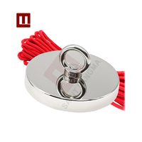OEM/ODM/OBM Aimant de pêche en néodyme de récupération rond à trou fort puissant personnalisé 42mm avec boulon à œil