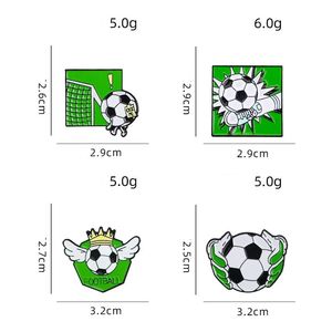 Set de Pinzas Metálicas Esmaltadas con Temática de Fútbol para Aficionados y Coleccionistas, Ideal como Regalo para Fiestas Deportivas y Accesorios para Mochilas - Product Image 4