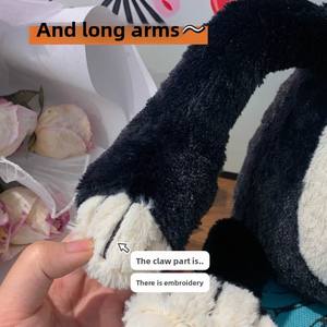 Peluche chat noir porte-bonheur Jelly Cat du 25e anniversaire du Royaume-Uni, avec rembourrage en coton PP super doux, 31cm-50cm, cadeau pour enfants - Product Image 2