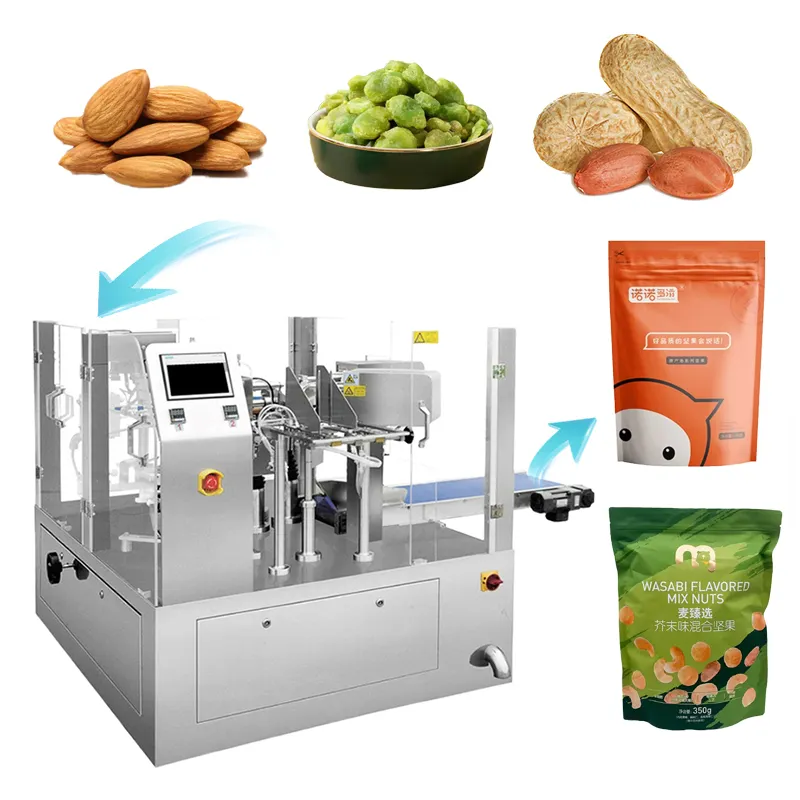 Hot bán tự động điều hạnh nhân Nuts Snack Túi Máy Đóng Gói Đậu Phộng máy đóng gói