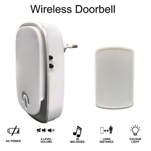 ออดไร้สายพลาสติกเป็นมิตรกับสิ่งแวดล้อมพร้อมพลังการเจาะที่แข็งแกร่งประตูไร้สายสำหรับโรงแรมอพาร์ทเมนต์ - Product Image 4