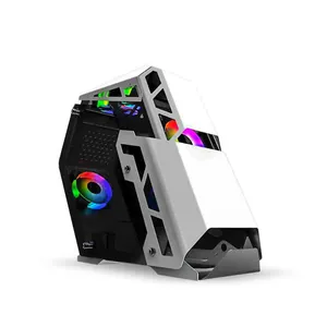 Hot sales computer Pc case gaming ATX&MATX Towers tempered glass cabinet with RGB fan pc server