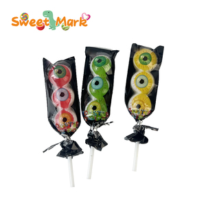 Piruleta de Halloween con Forma de Ojo de Monstruo, Caramelo Duro en Barra Hecho con Azúcar, Empaquetado en Bolsas - Product Image 4