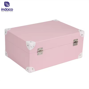 Caja de Regalo de Alta Calidad con Asa, Elegante Caja de Regalo, Caja de Cartón Gris Tipo Maleta - Product Image 2