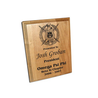 Plaques murales gravées au Laser en bois, personnalisées, 5 pièces
