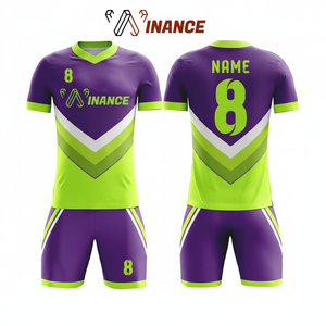 Uniforme de fútbol sublimado personalizado, Jersey de poliéster 100%, venta al por mayor - Product Image 1