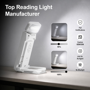 Indoor Led Bookmark Reading <b>Table</b> Lamp Modern Desk Clip on <b>Folding</b> Usb Rechargeable Book Night Light - Product Image 3