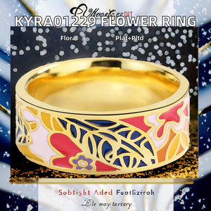 แหวนทอง 18k ชุบทองคำขาว รูปทรงดอกไม้ ประดับเพชรซิคอน 3A เคลือบเงา สำหรับผู้หญิง ใช้ในงานแต่งงาน ครบรอบแต่งงาน และงานหมั้น - Product Image 2