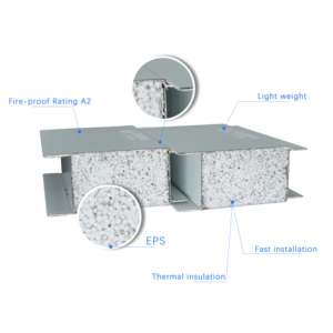 แผงแซนวิช <span class=keywords><strong>EPS</strong></span> หุ้มฉนวนกันไฟแผงแซนวิช3D ผนังภายนอก - Product Image 4