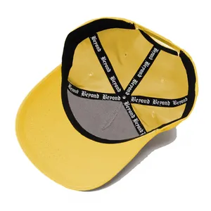 Chapeaux de baseball de créateurs de coton de sports de mode personnalisée OEM casquettes 5 panneaux de haute qualité