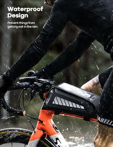 Lamicall BCCB01 <strong>Bike</strong> Phone <strong>Bag</strong> Waterproof Frame Pouch with 18L Storage Reflective Strip and TPU Touch Screen Holder - Product Image 2