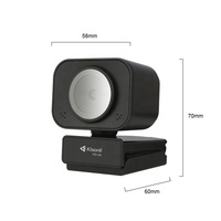 Webcam Digital USB D4 HD 2K dengan Fokus Otomatis untuk Streaming Web Warna Hitam Tersedia